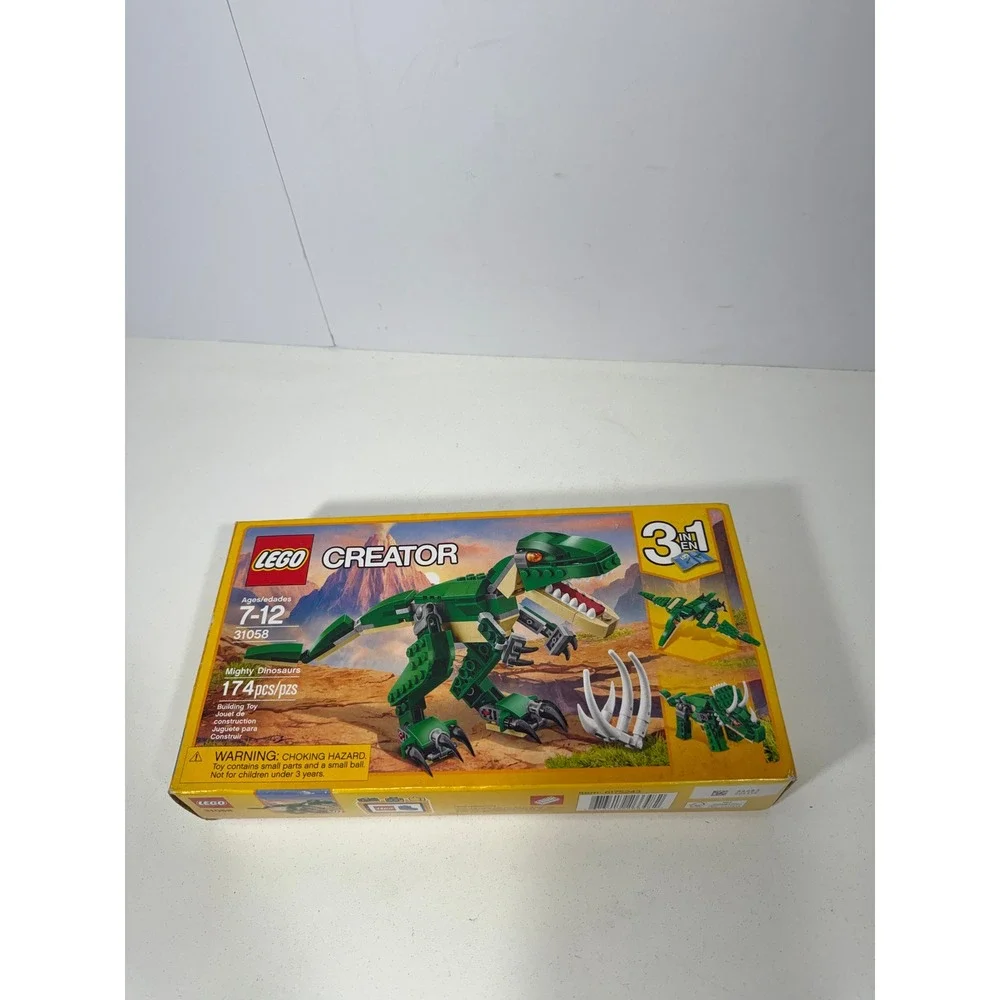 LEGO Creator 3-in-1 Mighty Dinosaurs 31058 T-Rex Triceratops Pterodactyl Set